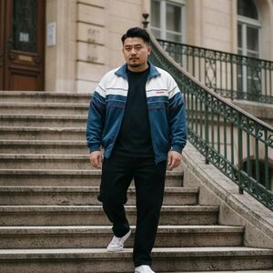 High energy tracktop, vintage eighties, size XL